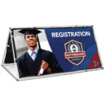 Fade Resistant A-Frame Banner With Fabric Print - 2m x 1m